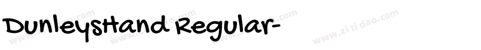 DunleysHand Regular字体转换